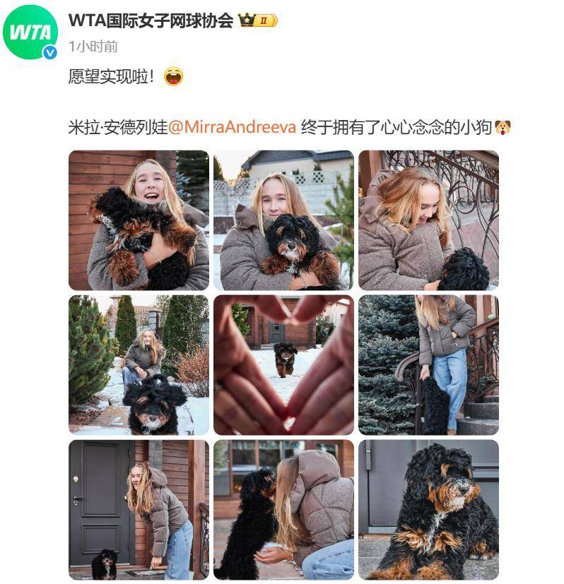 “小米辣”终于有了自己的小狗！曾说养狗是赢球的动力<strong></p>
<p>usdt交易</strong>，WTA官方发“贺信”：愿望实现啦！